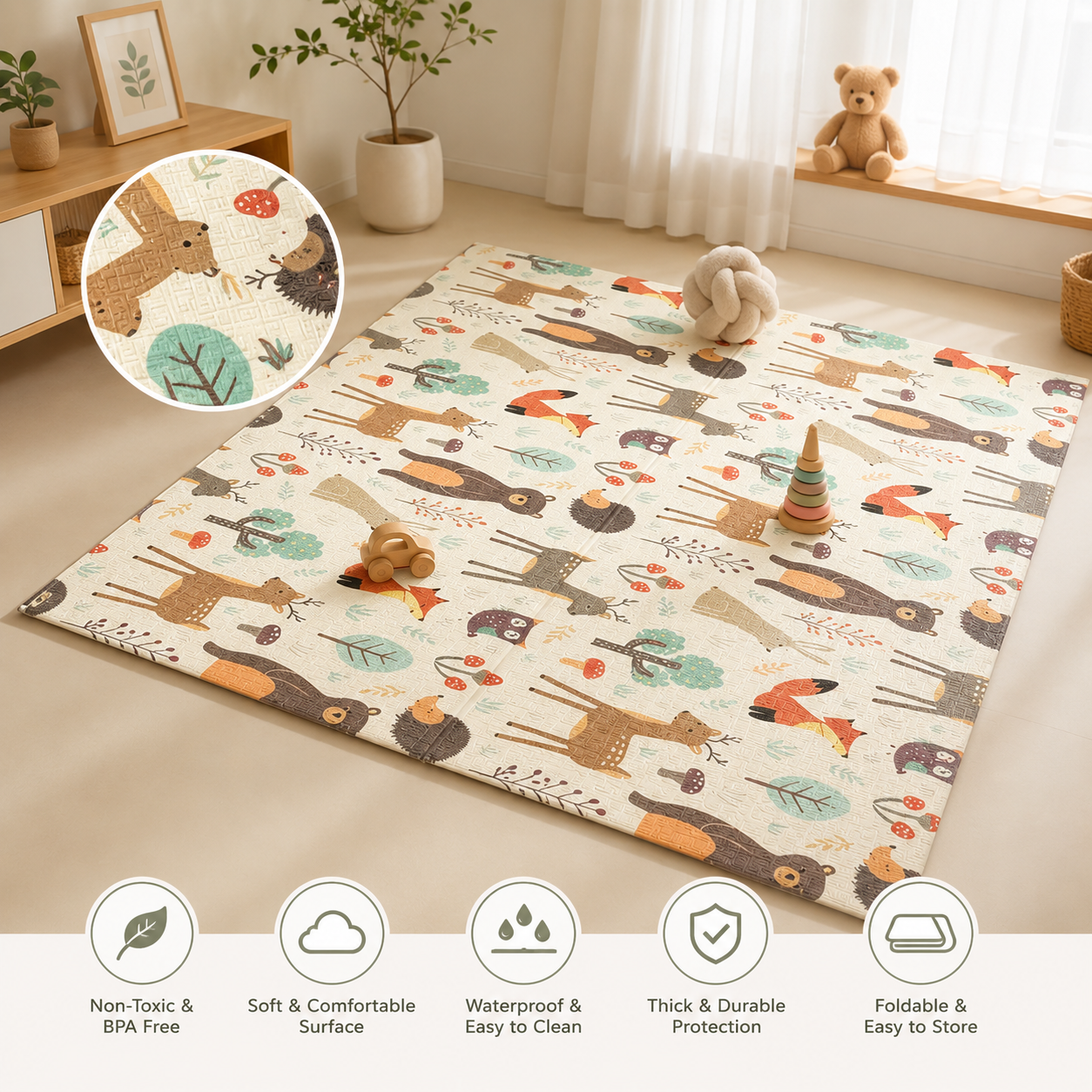 ForestNest™ Foldable Baby Play Mat