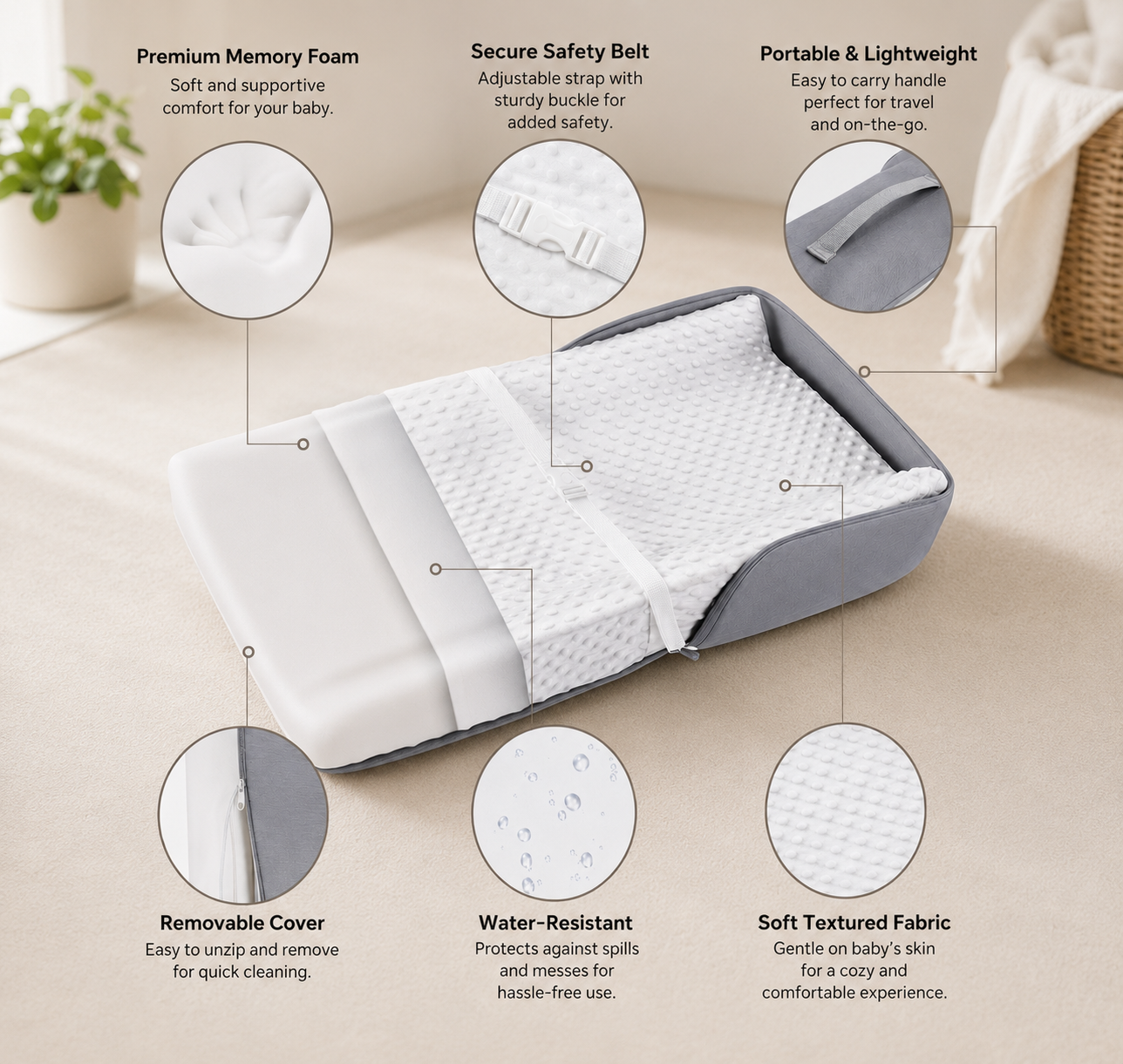 CozyNest™  Baby Changing Pad