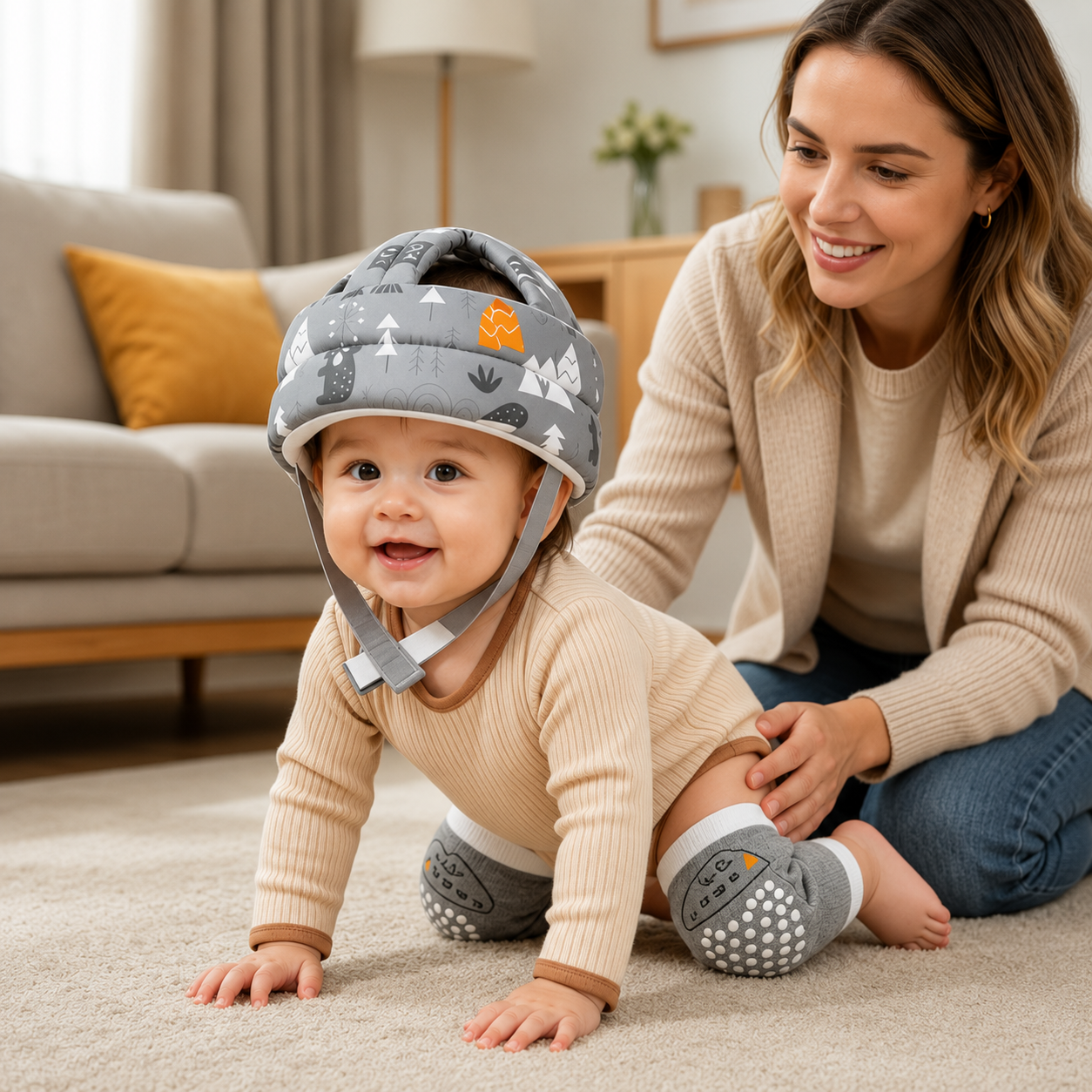 Little Guardian™ Baby Safety Helmet & Knee Pad Set