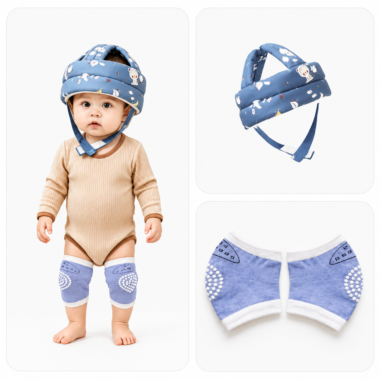 Little Guardian™ Baby Safety Helmet & Knee Pad Set