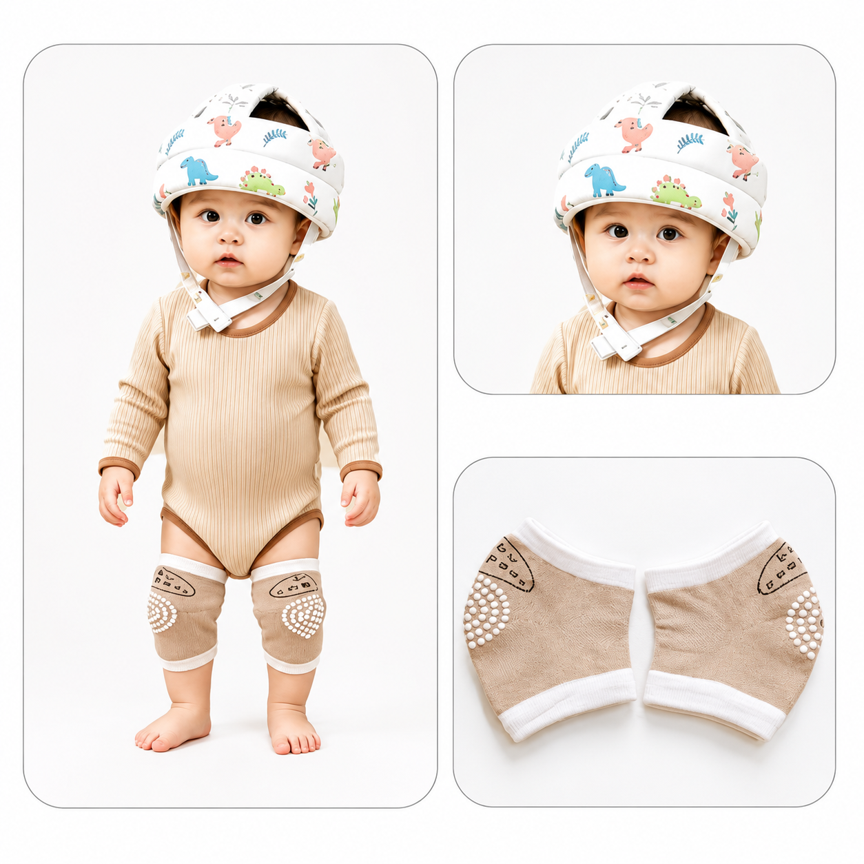 Little Guardian™ Baby Safety Helmet & Knee Pad Set